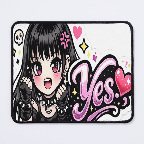 Item preview, Yes Cute Goth Girl Sticker designed and sold by AnnekeJordaan.