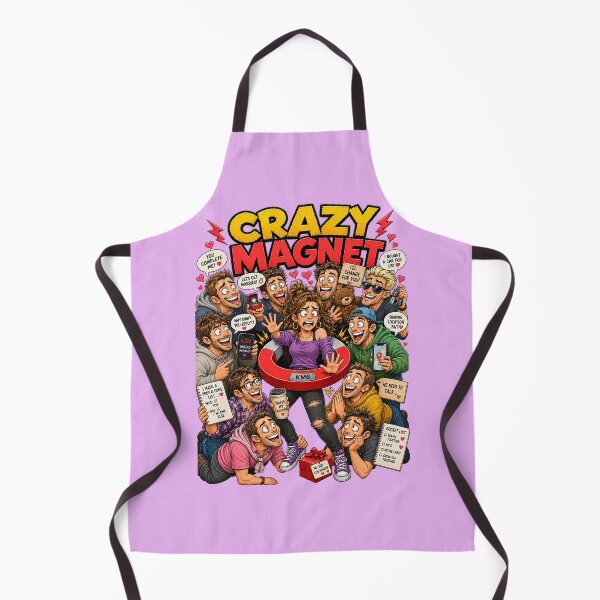 Item preview, Crazy Magnet | Funny Relationship Red Flags Cartoon T-Shirt | Women's Edition designed and sold by KissMy6 Industries.