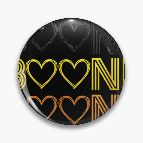 Item preview, Retro Boone Hearts – Colorful Neon Line Typography designed and sold by Pixele.