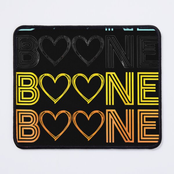 Item preview, Retro Boone Hearts – Colorful Neon Line Typography designed and sold by Pixele.