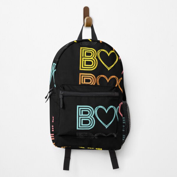 Item preview, Retro Boone Hearts – Colorful Neon Line Typography designed and sold by Pixele.