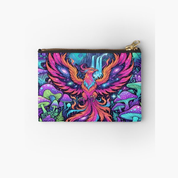 Item preview, Cosmic Phoenix Enchanted Forest Psychedelic Space Art designed and sold by DailySparks.