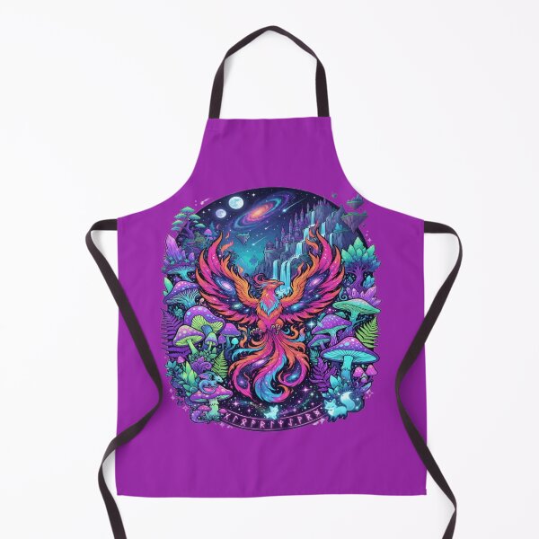 Item preview, Cosmic Phoenix Enchanted Forest Psychedelic Space Art designed and sold by DailySparks.