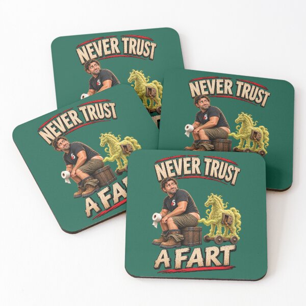 Item preview, Never Trust a Fart – Trojan Horse Gas Warning designed and sold by KissMy6 Industries.