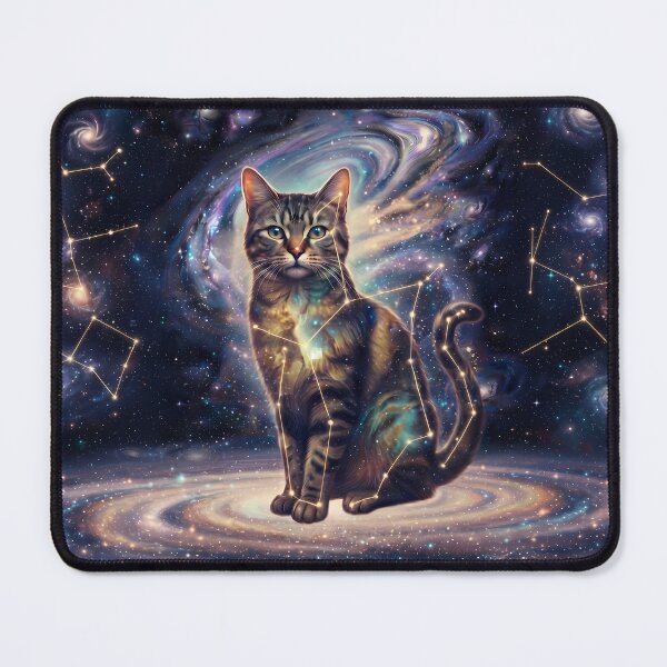 Item preview, Cosmic Koshort: Tabby Galaxy Guardian & Celestial Stardust Cat designed and sold by SOOstudio73.