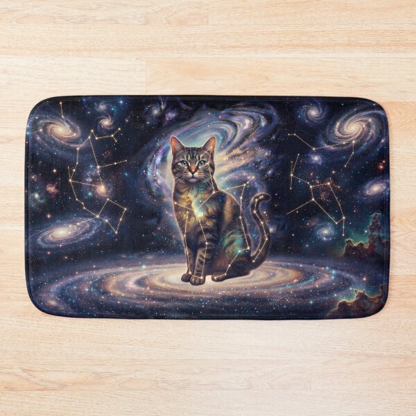 Item preview, Cosmic Koshort: Tabby Galaxy Guardian & Celestial Stardust Cat designed and sold by SOOstudio73.
