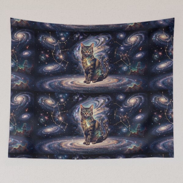 Item preview, Cosmic Koshort: Tabby Galaxy Guardian & Celestial Stardust Cat designed and sold by SOOstudio73.