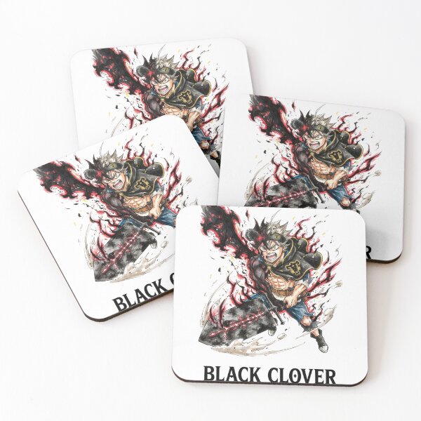 Item preview, Black Clover Asta Black Form Demon Slayer Sword Anime Watercolor Sketch Poster designed and sold by FreakToons.