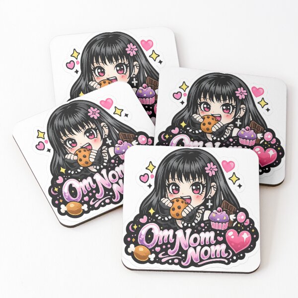 Item preview, Om Nom Nom Cute Goth Girl designed and sold by AnnekeJordaan.