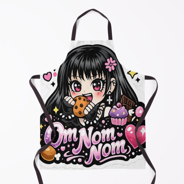 Item preview, Om Nom Nom Cute Goth Girl designed and sold by AnnekeJordaan.