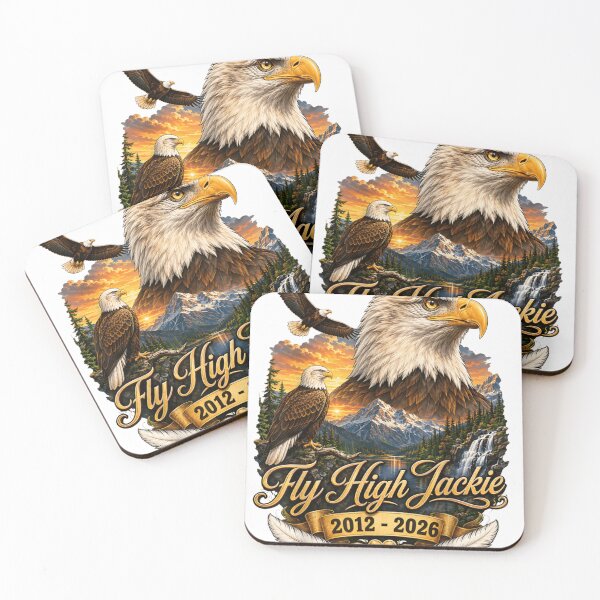 Item preview, High Jackie Memorial – Majestic Bald Eagle Nature designed and sold by Pixele.