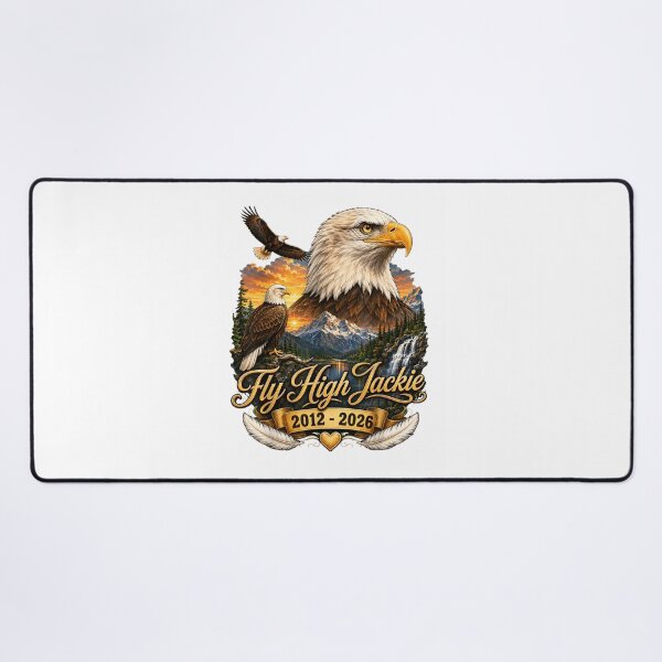 Item preview, High Jackie Memorial – Majestic Bald Eagle Nature designed and sold by Pixele.
