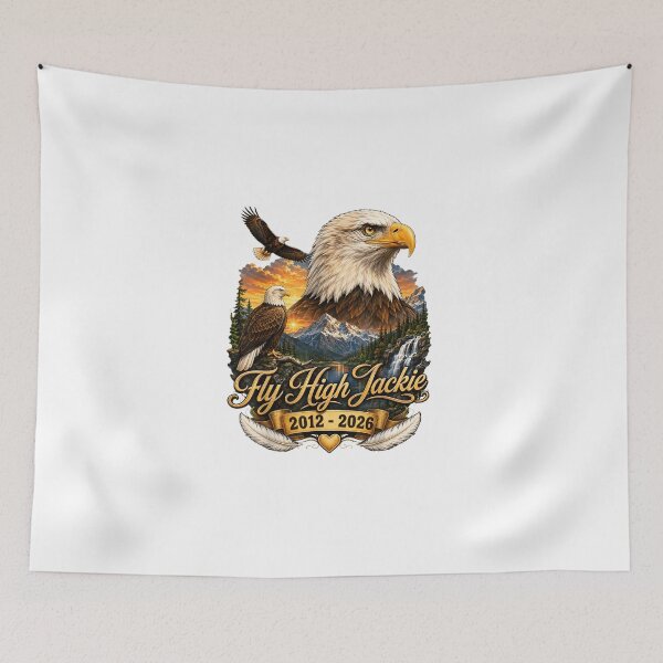 Item preview, High Jackie Memorial – Majestic Bald Eagle Nature designed and sold by Pixele.