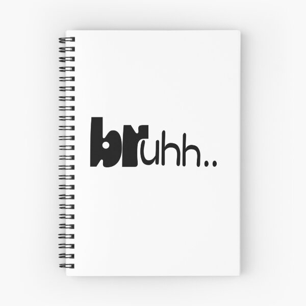 Item preview, bruhh..Funny Reaction Typography Design designed and sold by RenadStickers.