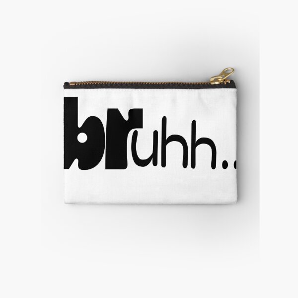 Item preview, bruhh..Funny Reaction Typography Design designed and sold by RenadStickers.