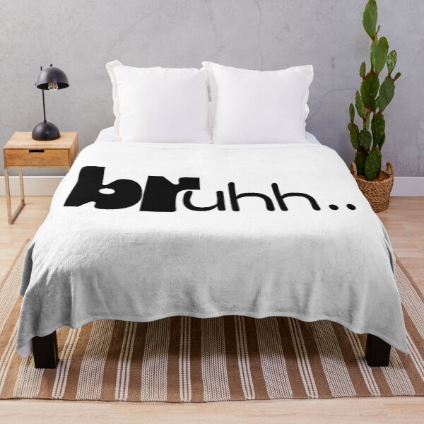 Item preview, bruhh..Funny Reaction Typography Design designed and sold by RenadStickers.