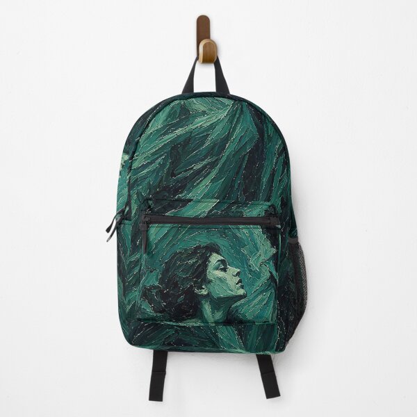 Item preview, Teal Expressionist Trio – Man and Two Women in Viridian Green designed and sold by MFMart.