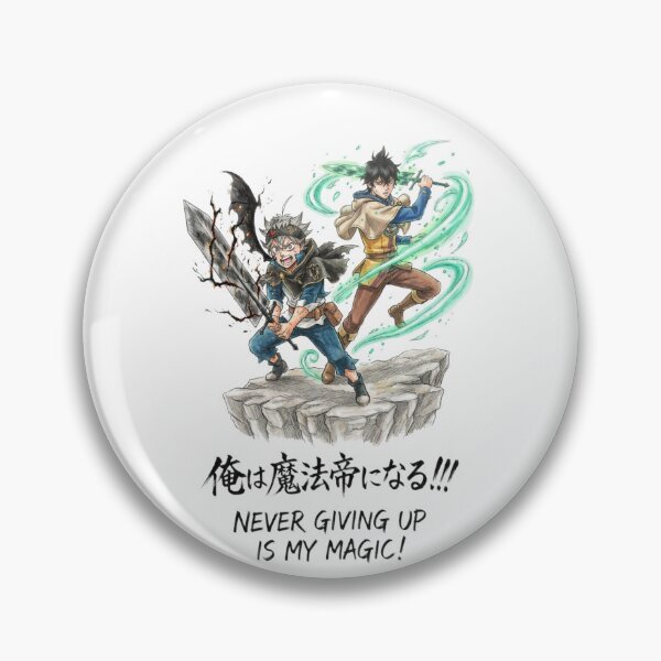 Item preview, Black Clover Asta Demon Wing and Yuno Wind Magic Watercolor Anime Poster designed and sold by FreakToons.