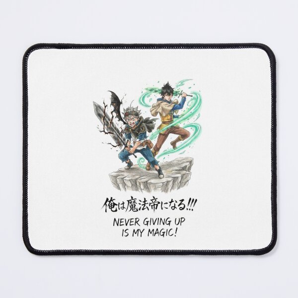 Item preview, Black Clover Asta Demon Wing and Yuno Wind Magic Watercolor Anime Poster designed and sold by FreakToons.