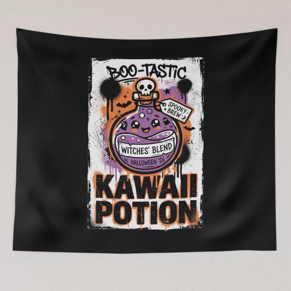 Item preview, Kawaii Potion Witches Blend Boo-Tastic Halloween Design Tee designed and sold by DarylWelsh2024.