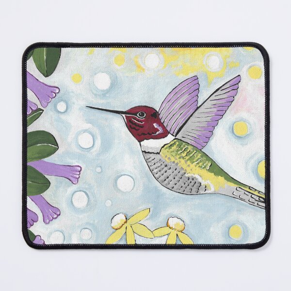 Item preview, Hummingbird With Purple Flowers designed and sold by Sartoris Art.