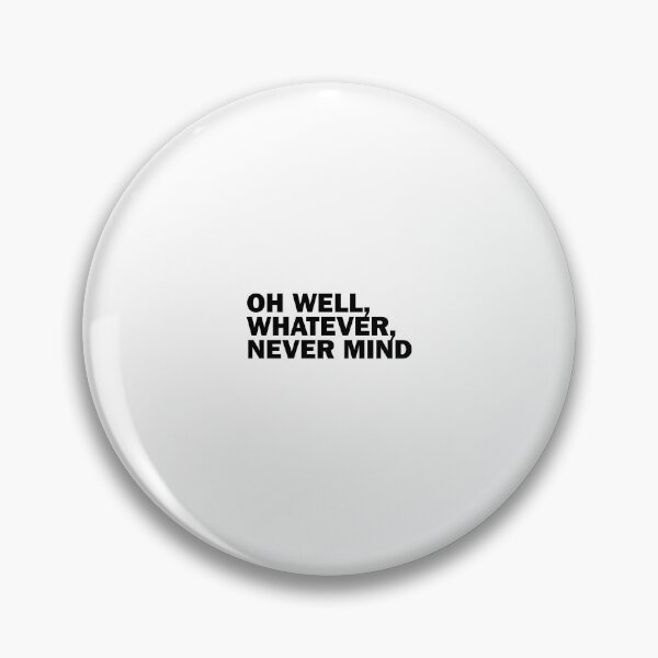 Item preview, OH WELL WHATEVER NEVERMIND STICKER PACK - BLACK designed and sold by NeuwtStudio.