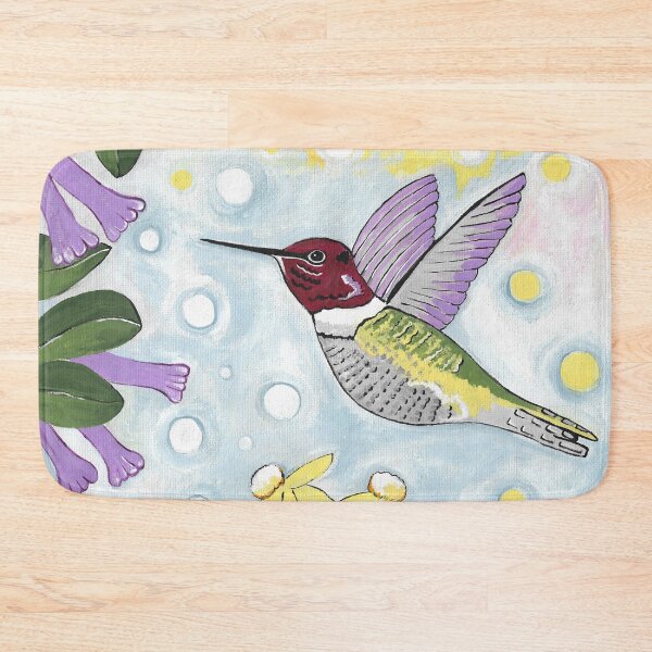 Item preview, Hummingbird With Purple Flowers designed and sold by Sartoris Art.