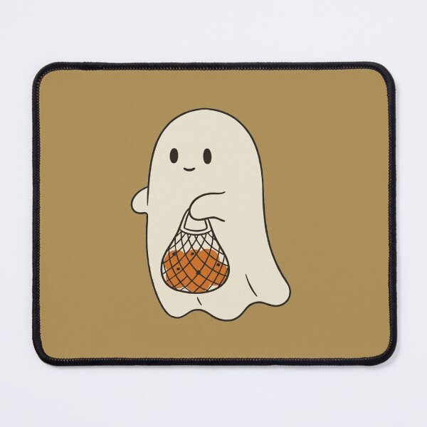 Item preview, Cute Ghost Carrying Market Bag of Pumpkins | Cozy Cottagecore designed and sold by wingoo22.