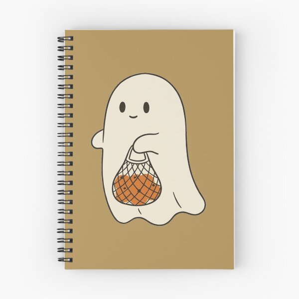 Item preview, Cute Ghost Carrying Market Bag of Pumpkins | Cozy Cottagecore designed and sold by wingoo22.