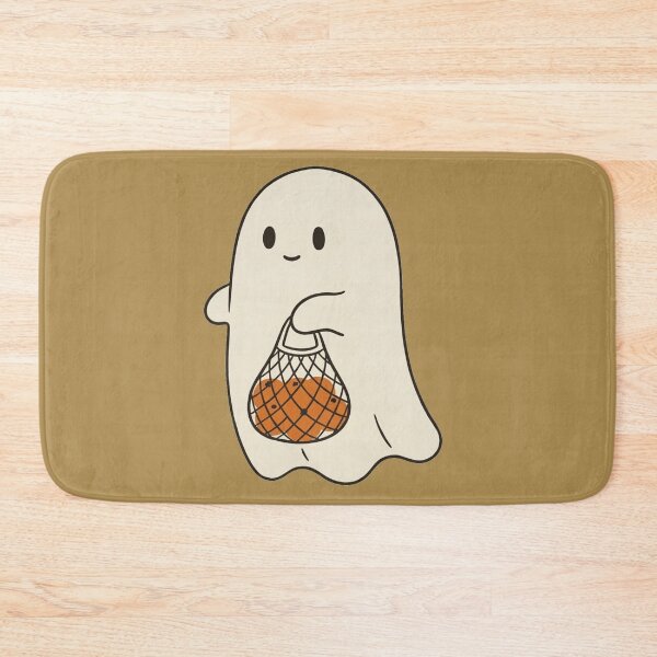 Item preview, Cute Ghost Carrying Market Bag of Pumpkins | Cozy Cottagecore designed and sold by wingoo22.