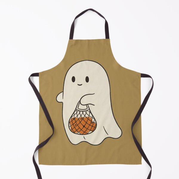 Item preview, Cute Ghost Carrying Market Bag of Pumpkins | Cozy Cottagecore designed and sold by wingoo22.
