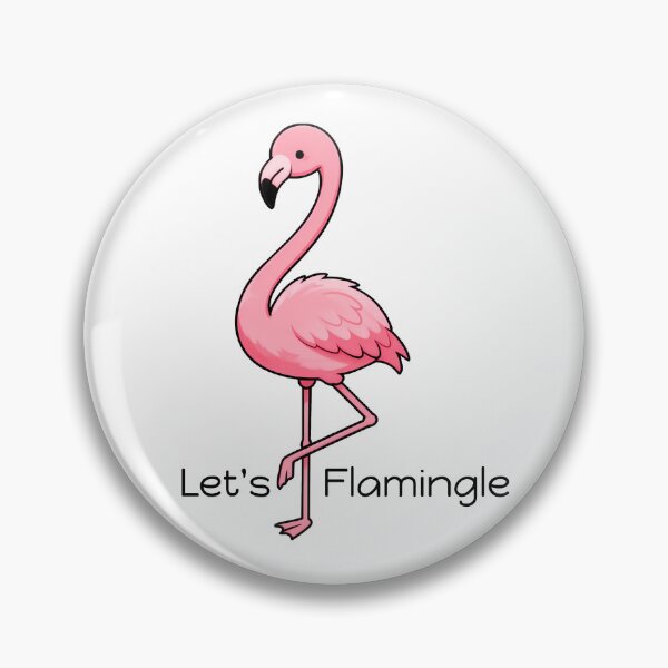 Item preview, Let's Flamingo, Single Flamingo designed and sold by WrenAndWhimsy.