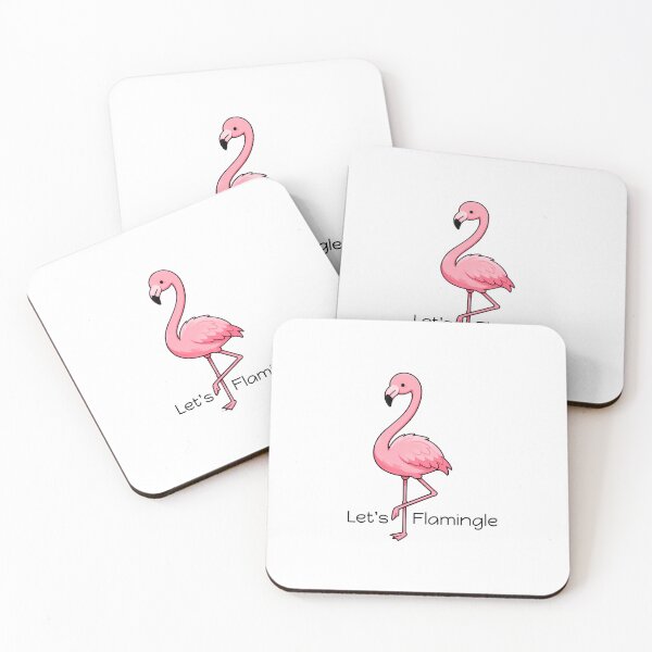 Item preview, Let's Flamingo, Single Flamingo designed and sold by WrenAndWhimsy.