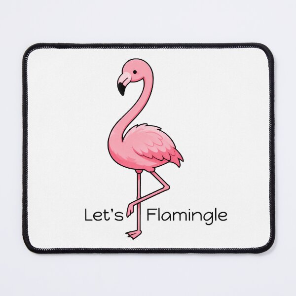 Item preview, Let's Flamingo, Single Flamingo designed and sold by WrenAndWhimsy.