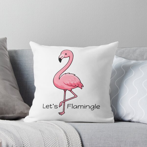 Item preview, Let's Flamingo, Single Flamingo designed and sold by WrenAndWhimsy.