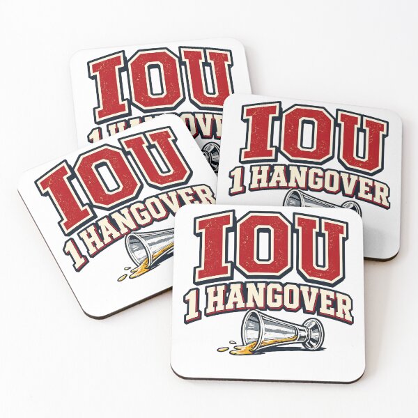 Item preview, IOU 1 Hangover – Funny Drinking Party Humor designed and sold by EastEndTownie.
