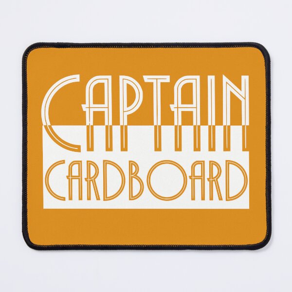Item preview, Captain Cardboard Board Game Lover Text Art Orange designed and sold by TackyTime.
