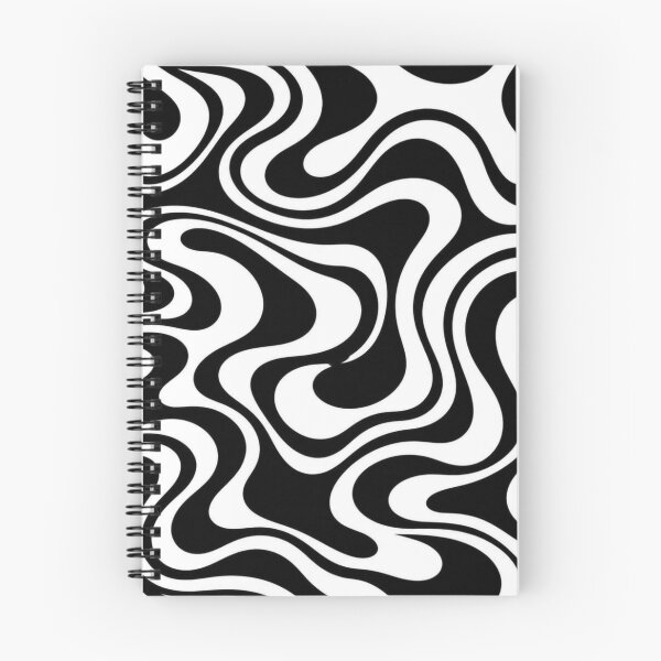 Item preview, Abstract seamless pattern with bold black and white wavy lines, trendy retro psychedelic liquid background designed and sold by Juli21794.