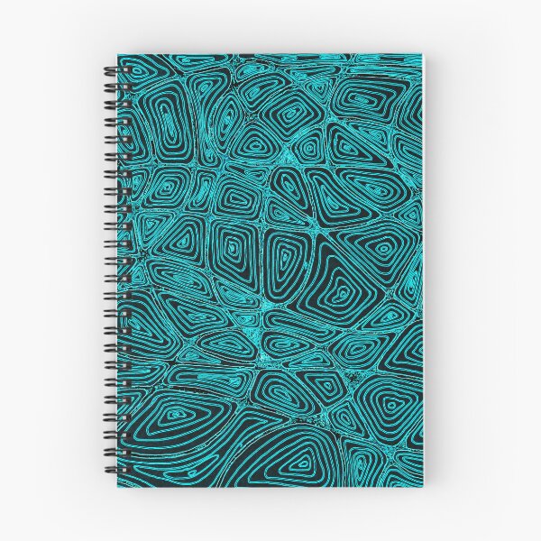 Artikelvorschau, Neon Aqua Dark Fingerprint Tangle entworfen und verkauft von Honeybee Cameron.