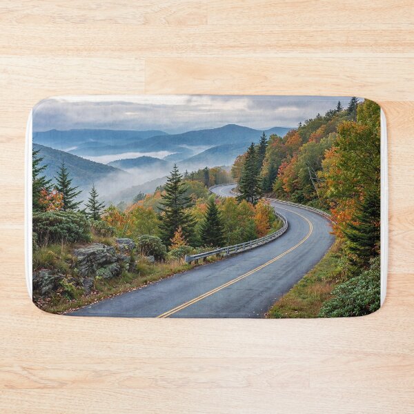Item preview, Serene Mountain Road in Autumn designed and sold by Savannah Gibbs.