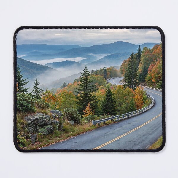 Item preview, Serene Mountain Road in Autumn designed and sold by Savannah Gibbs.