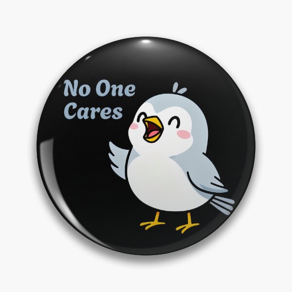 Item preview, No One Cares Blue Bird designed and sold by WrenAndWhimsy.