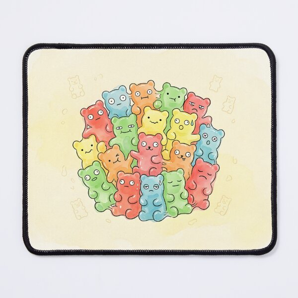 Item preview, Cute Gummy Bears Pile Kawaii Candy Illustration designed and sold by DuckOddity.
