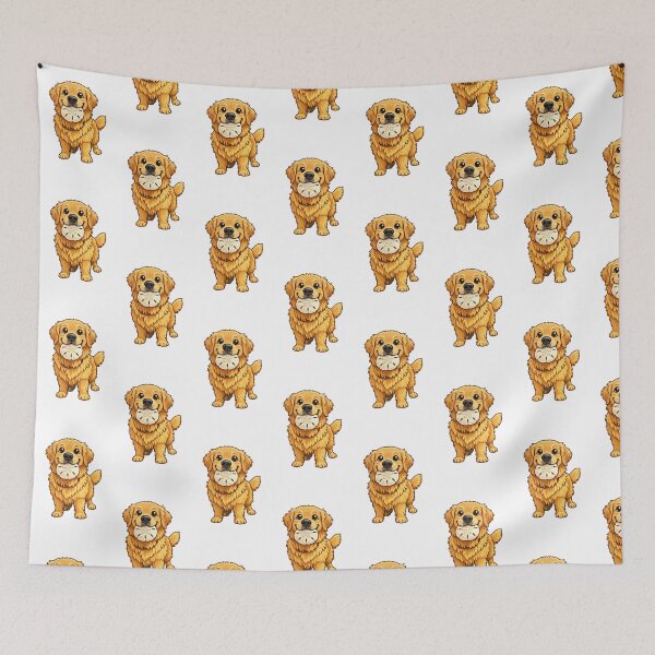 Item preview, Golden Retriever holding a Sanddollar designed and sold by HaleynBleu.