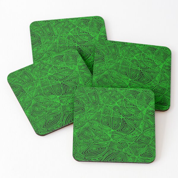 Item preview, Electric Neon Slime Green Fingerprint Tangle designed and sold by Honeybee Cameron.