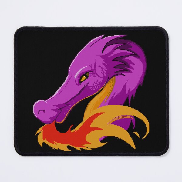 Item preview, Pixel drawing of a menacing pink dragon designed and sold by SulPixelart.