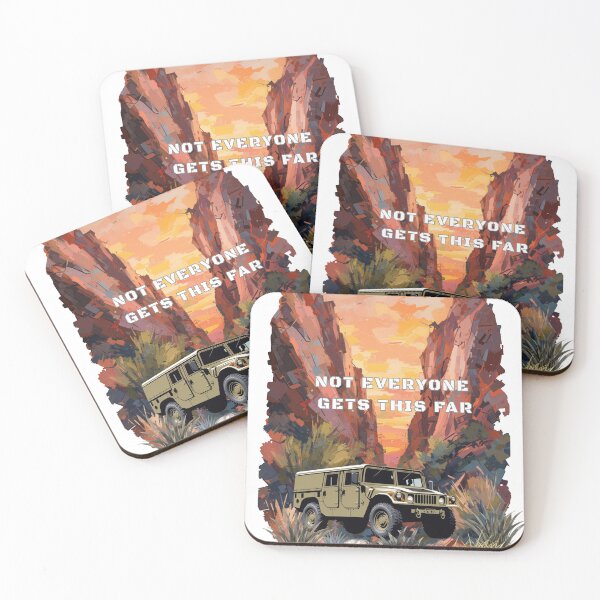 Item preview, Not Everyone Gets This Far – Off-Road Canyon Design | Tactical Vehicle Adventure Tee designed and sold by SIGNAL & BLOOM.