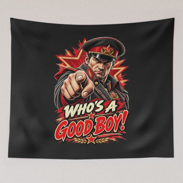 Item preview, Who’s a Good Boy? — The Commissar Wants to Know designed and sold by Sanctum Icons.