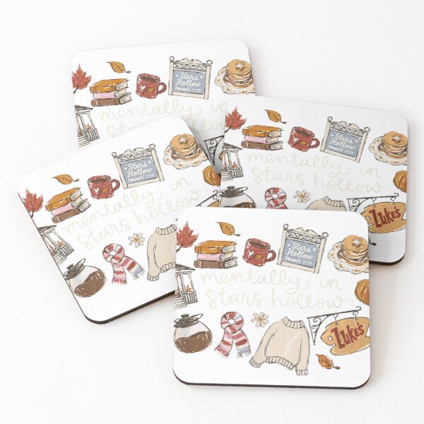 Item preview, Mentally In Stars Hollow – Cozy Autumn Coffee Town designed and sold by Pixele.
