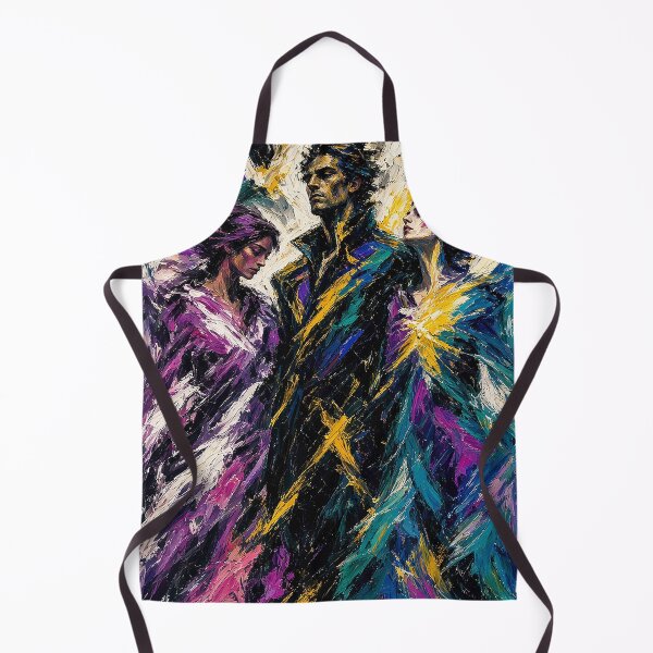 Item preview, Vibrant Multi-Color Expressionist Trio – Man and Two Women in Bold Palette designed and sold by MFMart.